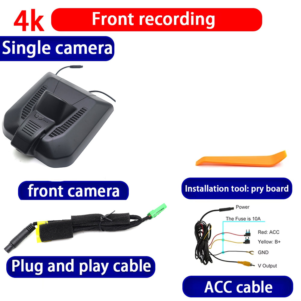 for Geely Starray Atlas Boyue L Galaxy L7 2022-2025 4K Dash Cam Wifi Camera Video Recorder