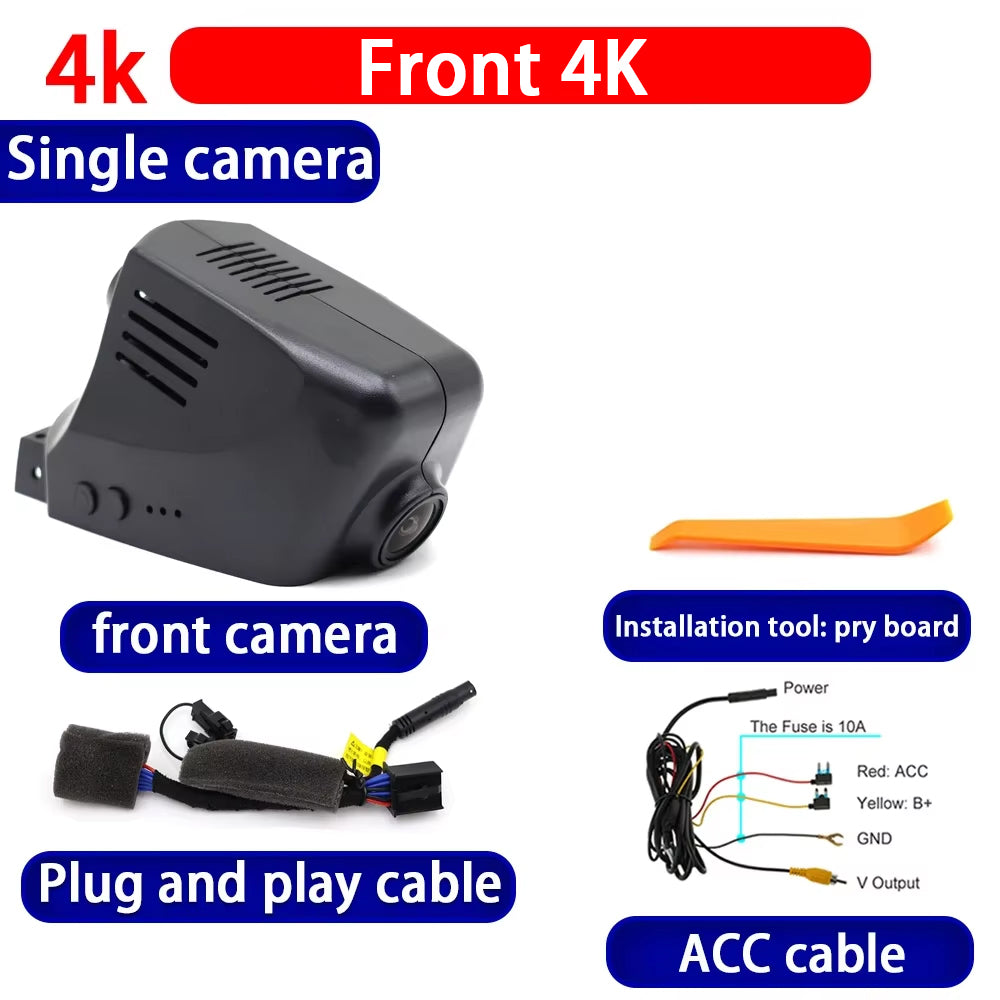 for Porsche Carrera Macan Cayenne Panamera 970 911 991.1 991.2 4K Dash Cam Wifi Camera Video Recorder