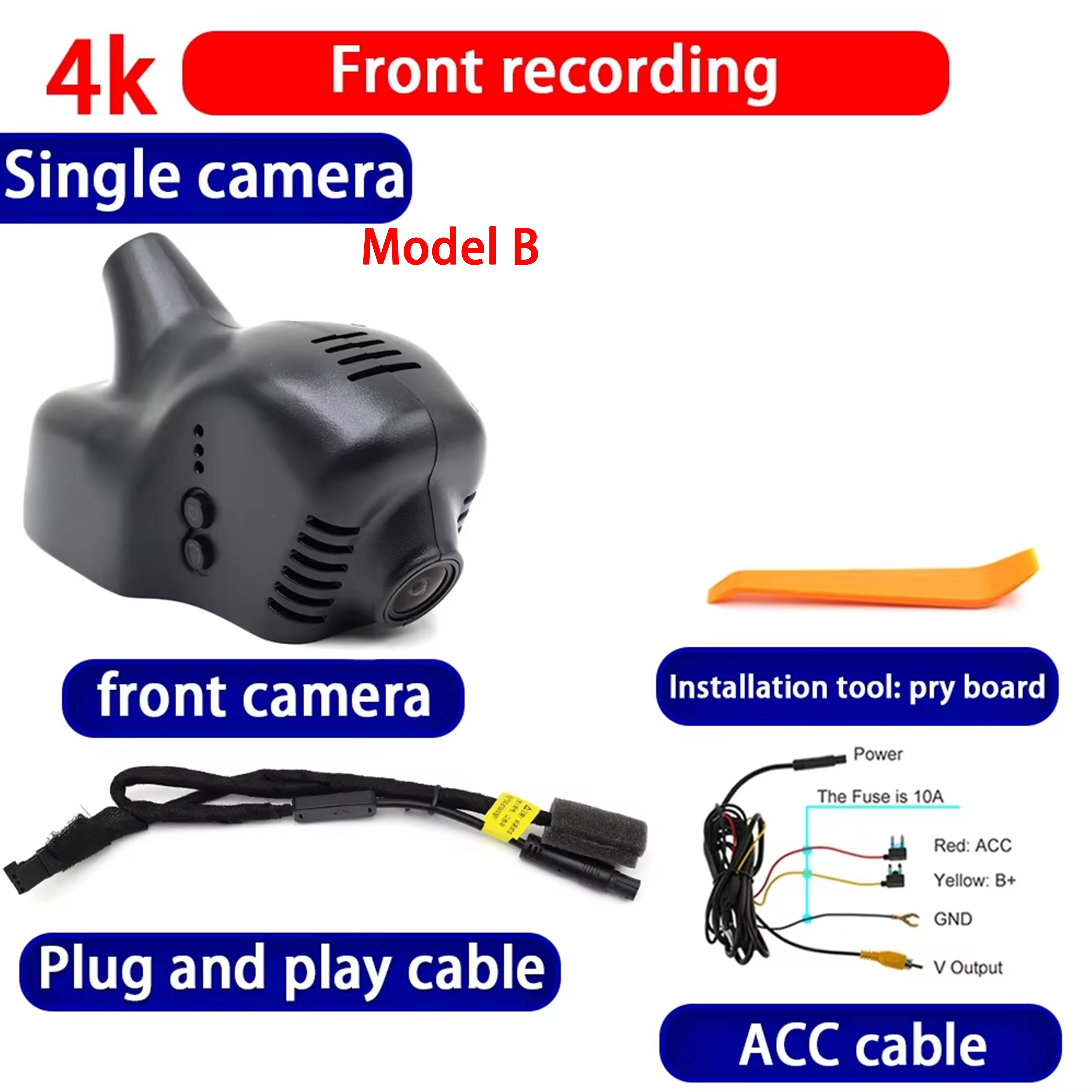 for Skoda Fabia Roomster Praktik Superb B5 B6 Slavia Kamiq Kushaq 4K Dash Cam Wifi Camera Video Recorder