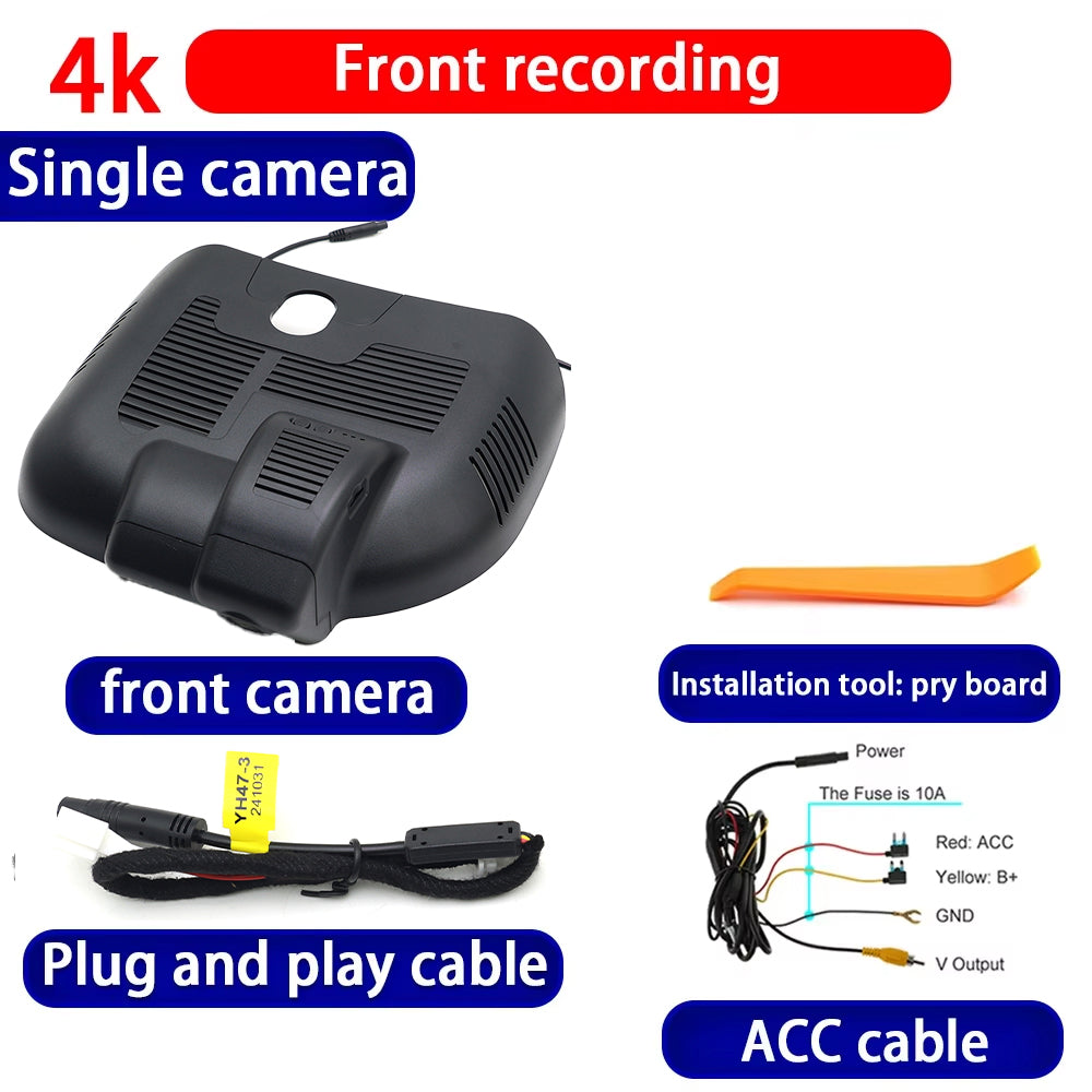 for Mercedes Benz A Class W177 V177 CLA C118 X188 EQA H243 Facelift 4K Dash Cam Wifi Camera Video Recorder