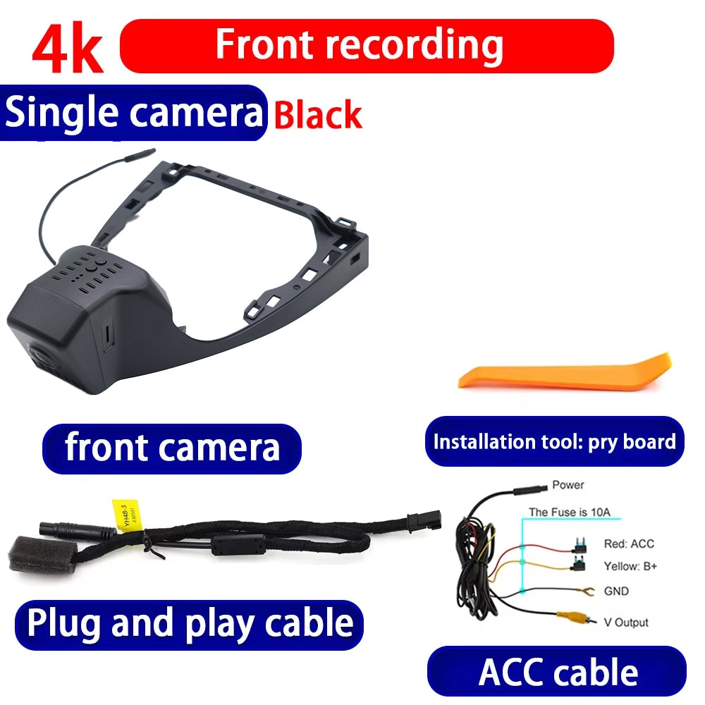 for Volkswagen VW ID.7 ID7 ID 7 2023 2024 2025 4K Dash Cam Wifi Camera Video Recorder