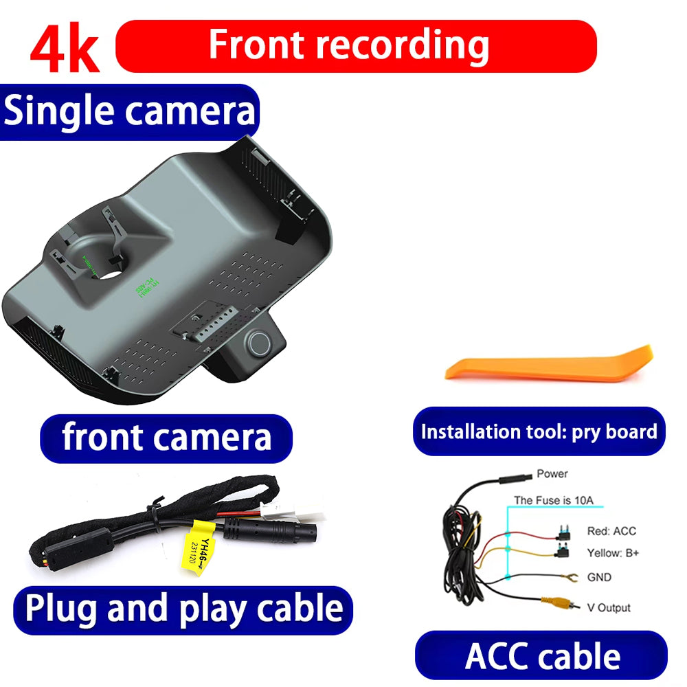for Mercedes Benz G Class G450d G500 G550 G63 W465 2024 2025 4K Dash Cam Wifi Camera Video Recorder