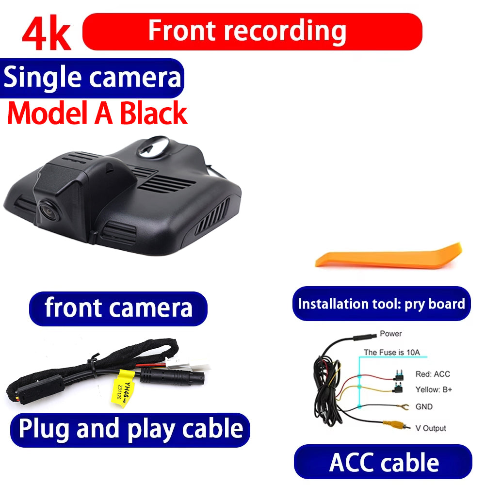 for Mercedes Benz C E Class W213 S213 W205 S205 C205 GLC X253 C253 4K Dash Cam Wifi Camera Video Recorder