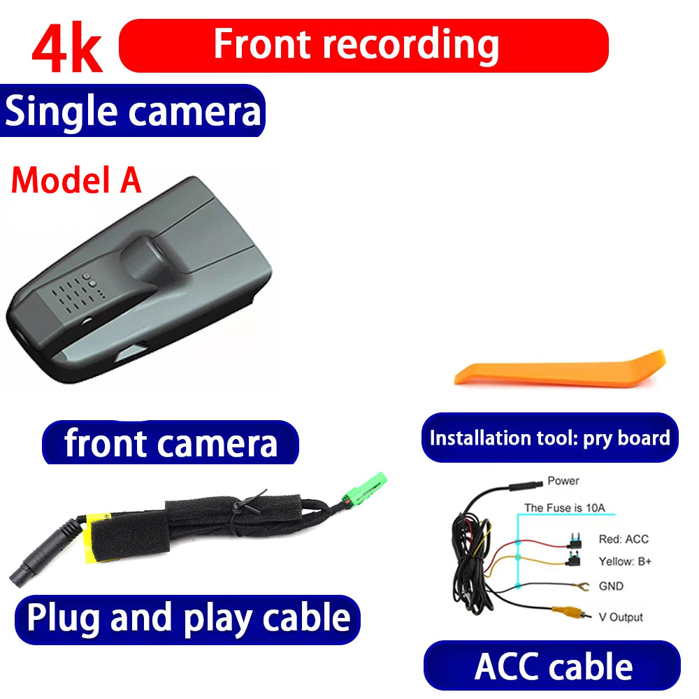 for Geely Jiaji Maple 80V Pro EV 2019-2022 4K Dash Cam Wifi Camera Video Recorder