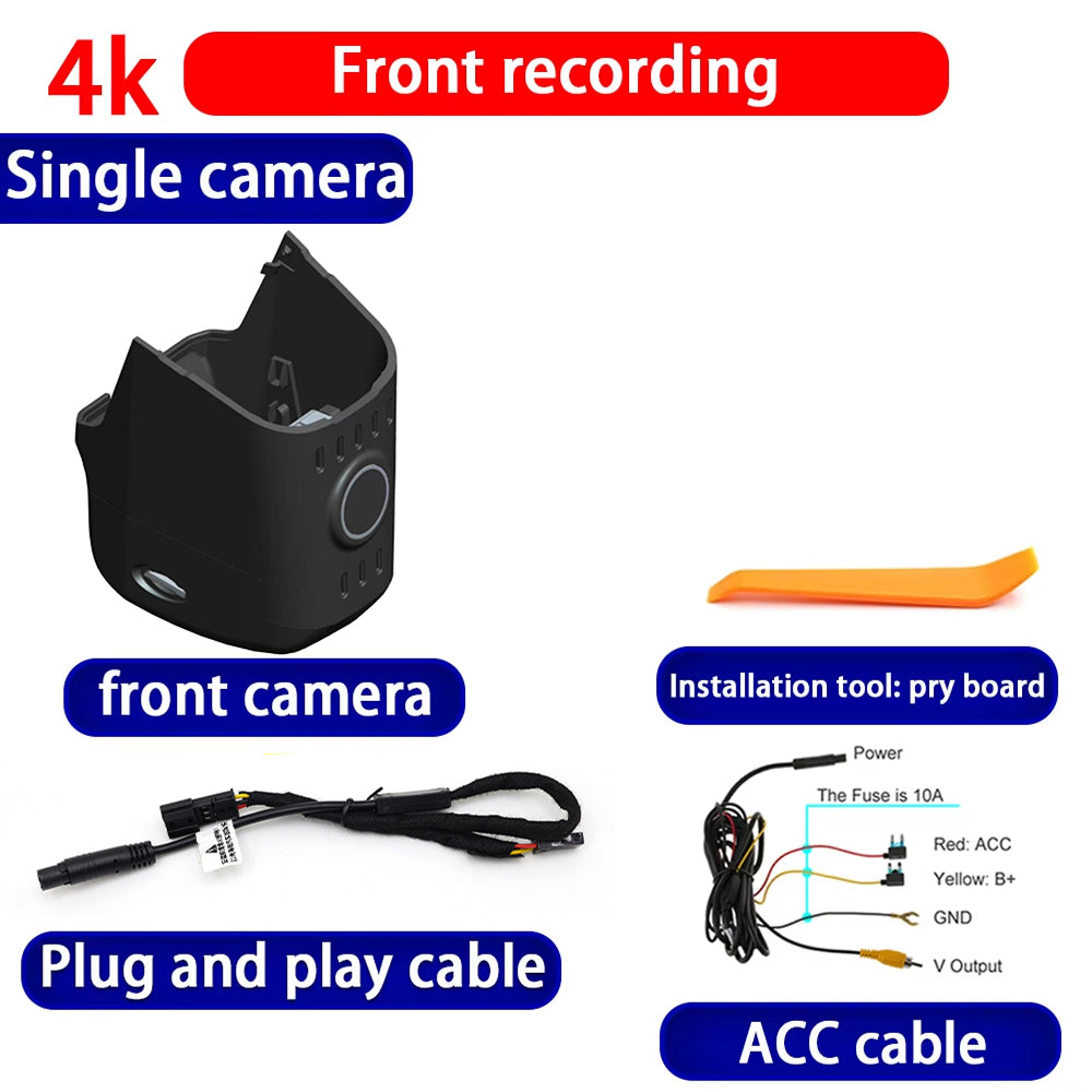 for Porsche 911 992 992.2 Carrera 2025 2026 4K Dash Cam Wifi Camera Video Recorder