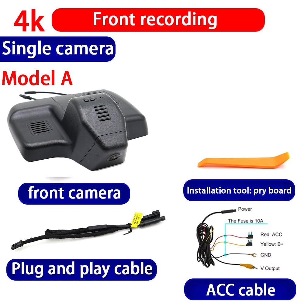 for Hongqi Ousado H5 2022 2023 2024 2025 4K Dash Cam Wifi Camera Video Recorder