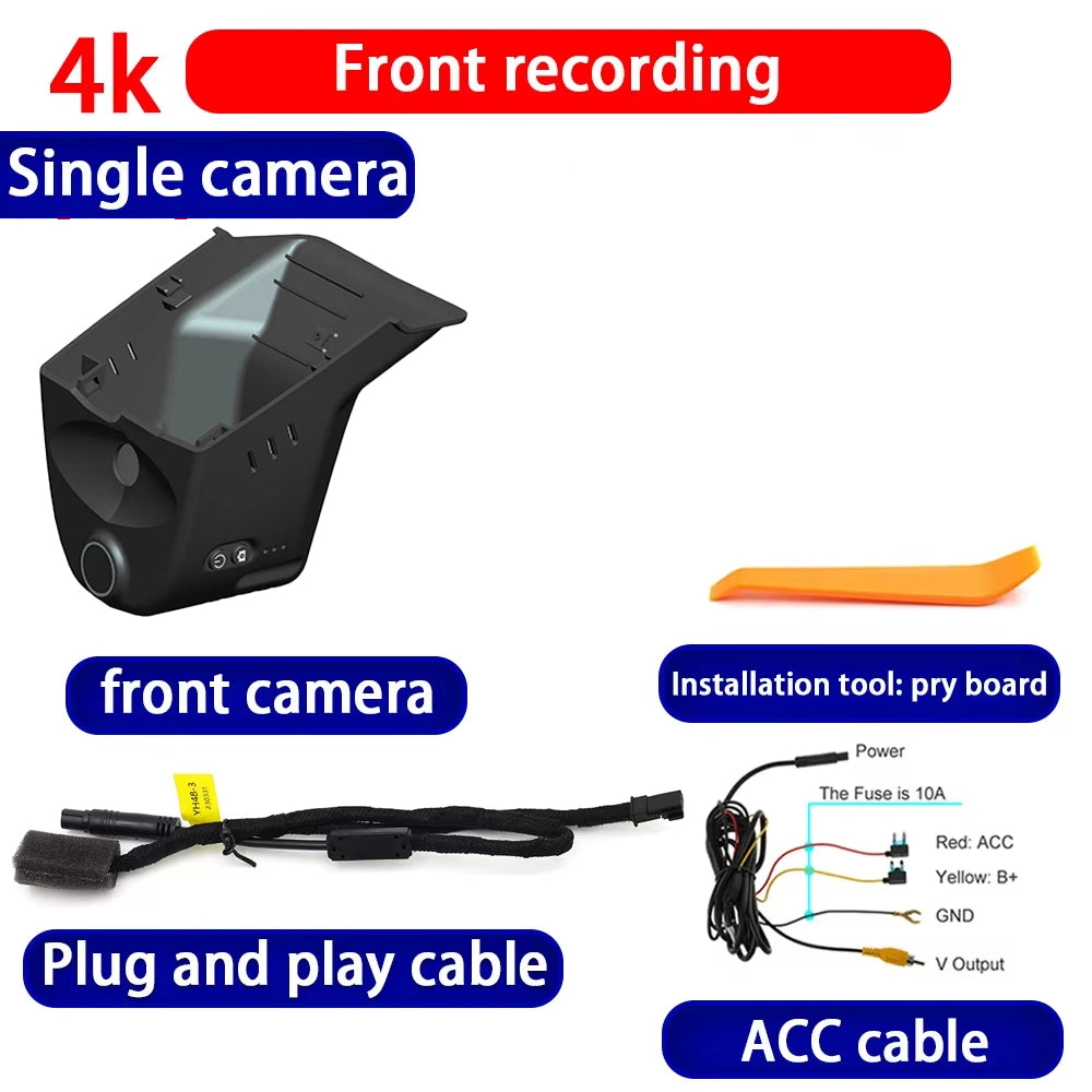 for Volkswagen VW Passat B9 2024 2025 4K Dash Cam Wifi Camera Video Recorder