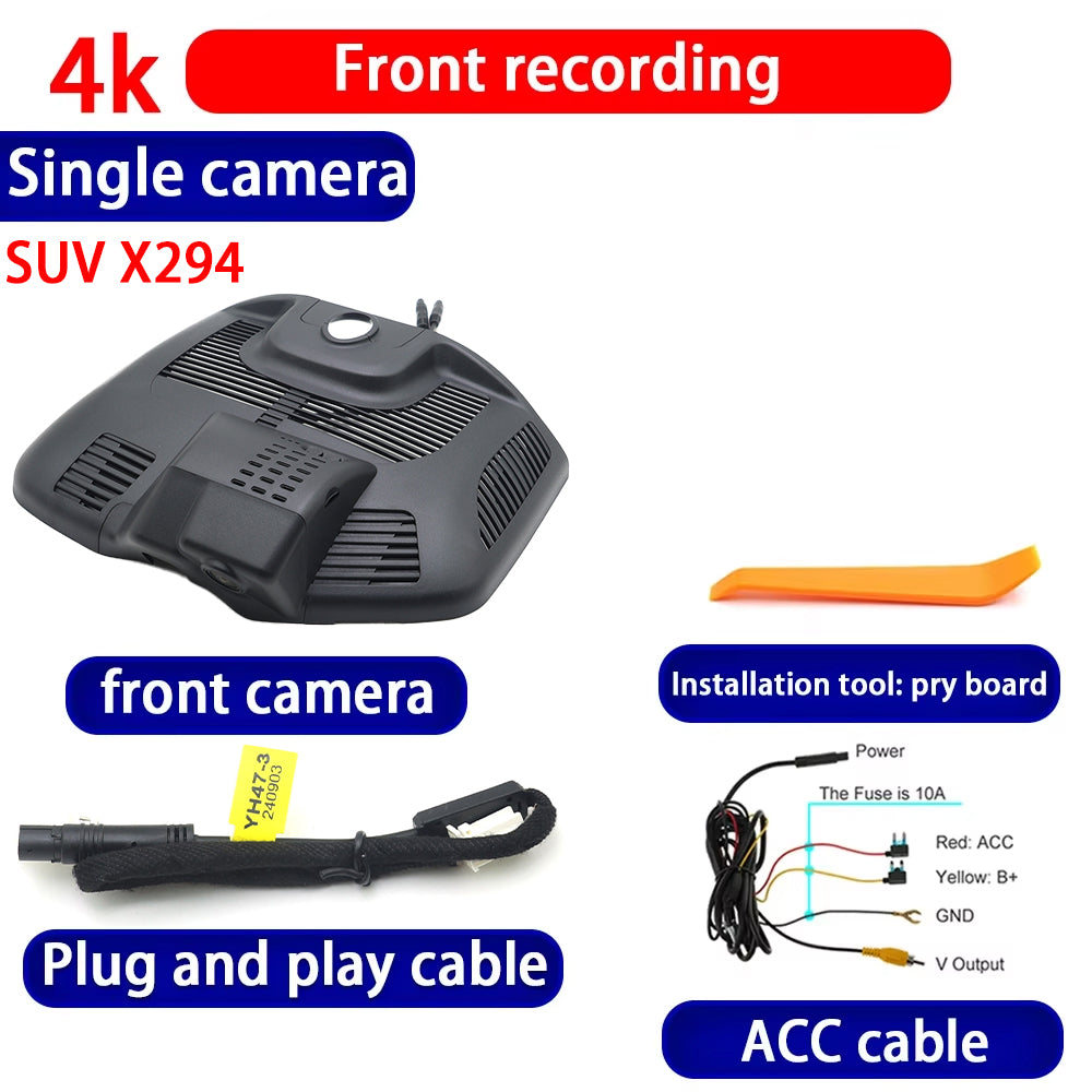 for Mercedes Benz EQE SUV Sedan X294 V295 2023 2024 2025 4K Dash Cam Wifi Camera Video Recorder