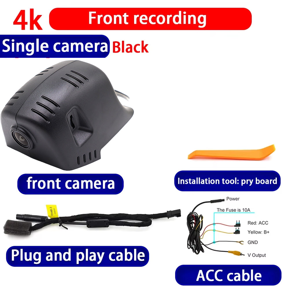 for Volkswagen VW Atlas Cross Sport 2020-2025 4K Dash Cam Wifi Camera Video Recorder