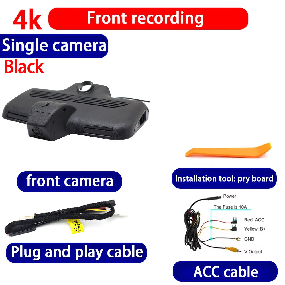 for Mercedes Benz MB C Class W205 S205 C205 GLC X253 C253 4K Dash Cam Wifi Camera Video Recorder