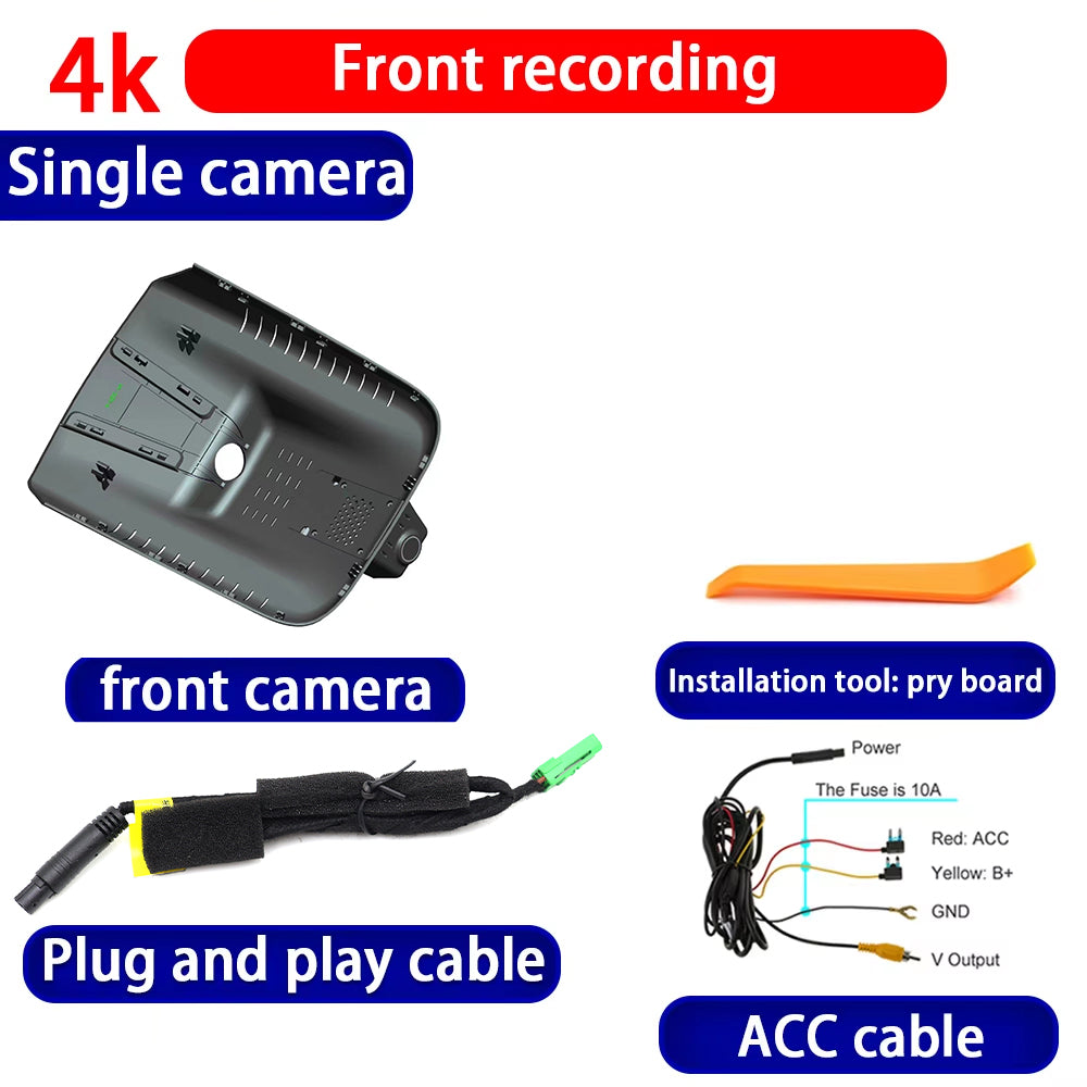 for Geely Jiaji L Maple 80V L Livan 8 Aletra L8 EV 2023-2025 4K Dash Cam Wifi Camera Video Recorder