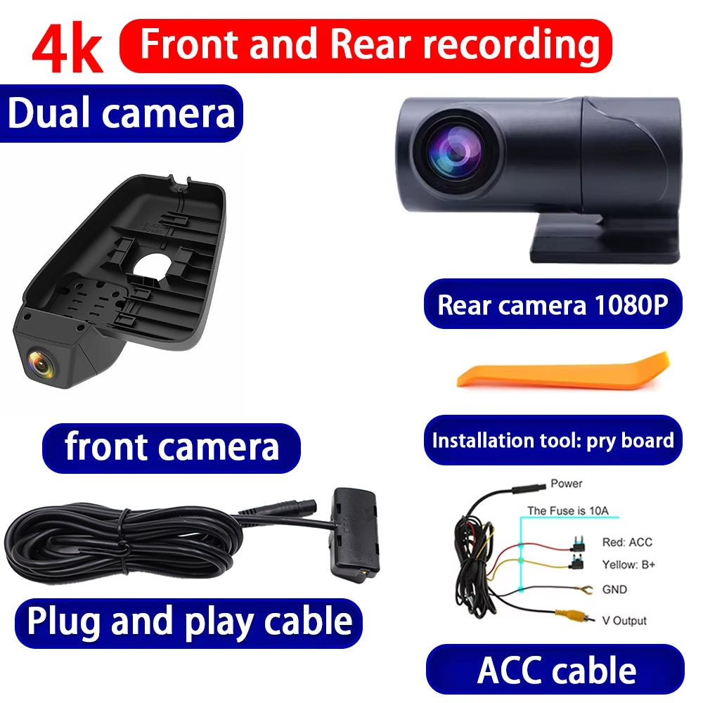 for FAW Bestune X40 2017 2018 2019 2020 4K Dash Cam Wifi Camera Video Recorder