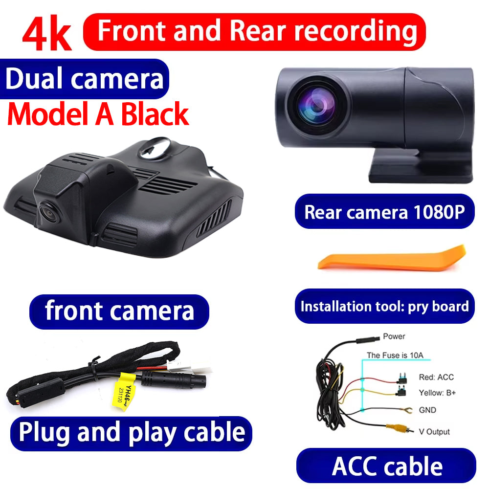 for Mercedes Benz C E Class W213 S213 W205 S205 C205 GLC X253 C253 4K Dash Cam Wifi Camera Video Recorder