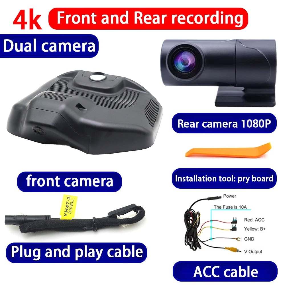 for Mercedes Benz AMG EQE 43 53 350 500 Sedan V295 2022 4K Dash Cam Wifi Camera Video Recorder