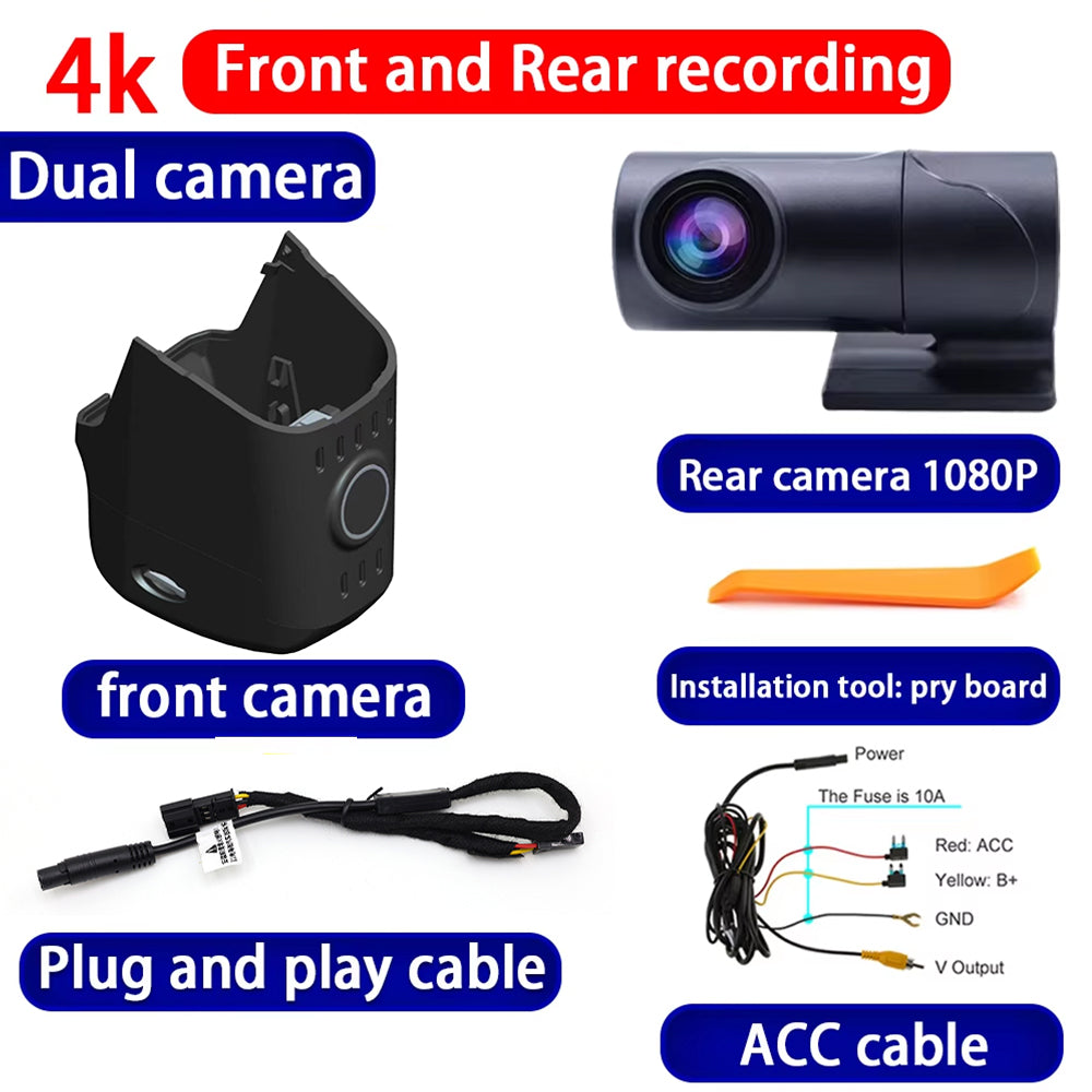 for Porsche 911 992 992.2 Carrera 2025 2026 4K Dash Cam Wifi Camera Video Recorder