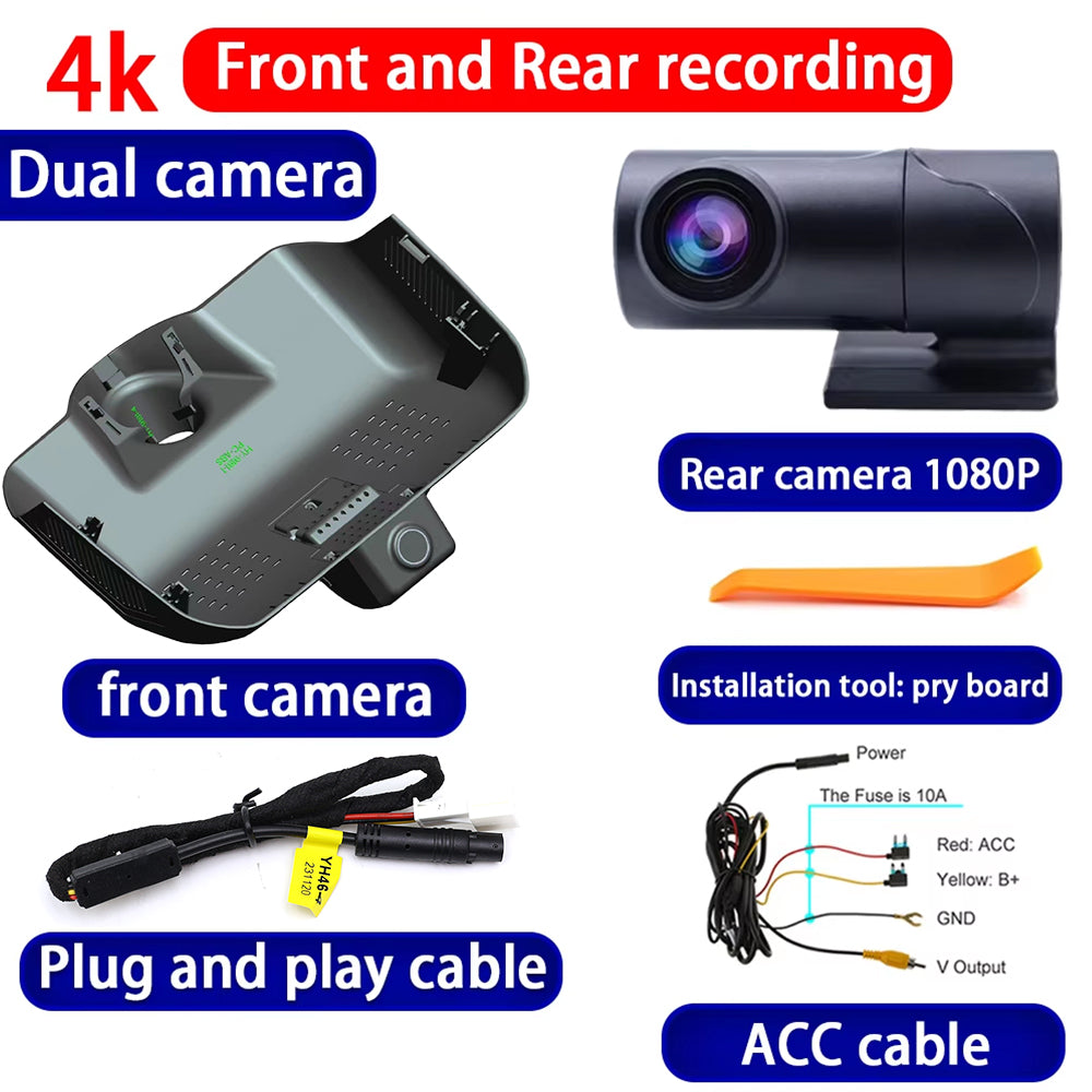 for Mercedes Benz G Class G450d G500 G550 G63 W465 2024 2025 4K Dash Cam Wifi Camera Video Recorder