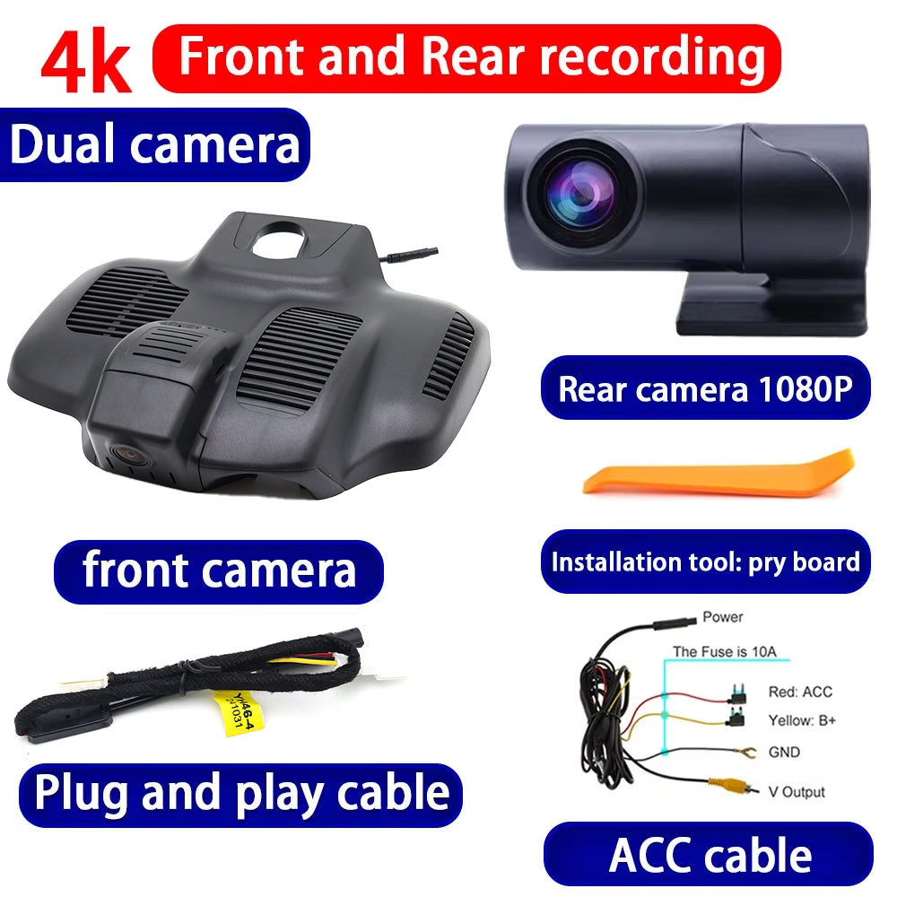 for Mercedes Benz E Class W213 S213 C238 CLS C257 AMG GT C192 4K Dash Cam Wifi Camera Video Recorder
