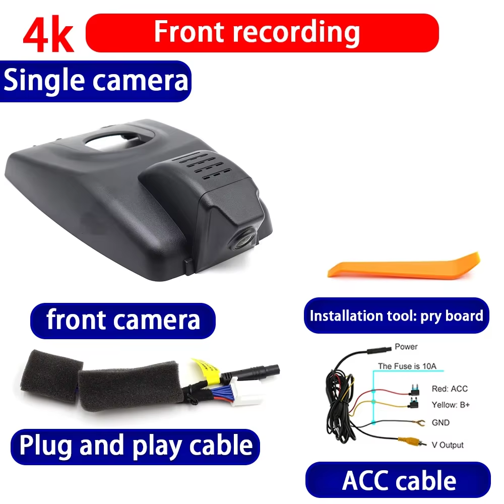 for Toyota Sienna XL40 2021 2022 2023 2024 2025 4K Dash Cam Wifi Camera Video Recorder
