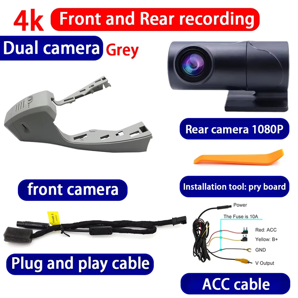 for Volkswagen VW Passat North America 2019-2024 4K Dash Cam Wifi Camera Video Recorder