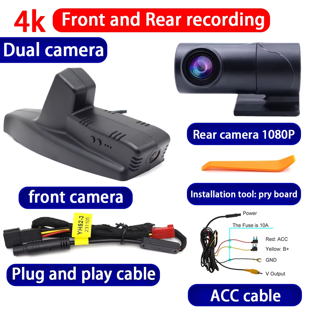 for BMW i3 REx i3s I01 2014 2015 2016 2017 2018 2019 2020 2021 4K Dash Cam Wifi Camera Video Recorder