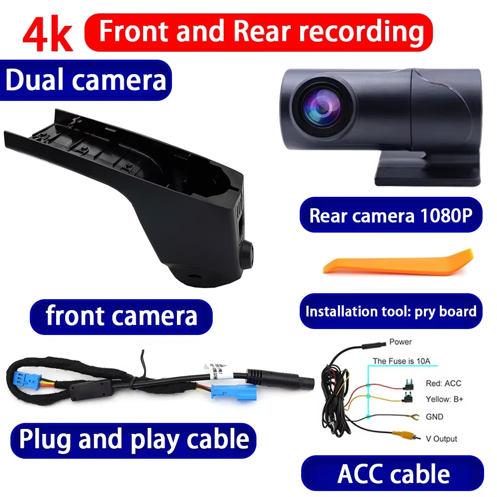for BMW X4 G02 X4M X4 M F98 2018-2025 4K Dash Cam Wifi Camera Video Recorder