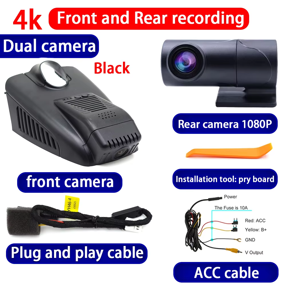 for Mercedes Benz MB E C Class W205 S205 C205 W213 S213 GLC X253 C253 4K Dash Cam Wifi Camera Video Recorder