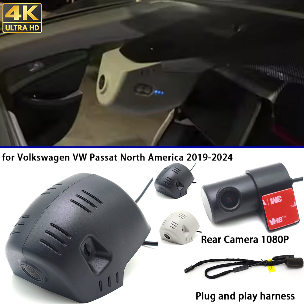 for Skoda Octavia 4 Mk4 NX 2019-2025 4K Dash Cam Wifi Camera Video Recorder