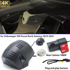 for Skoda Octavia 4 Mk4 NX 2019-2025 4K Dash Cam Wifi Camera Video Recorder