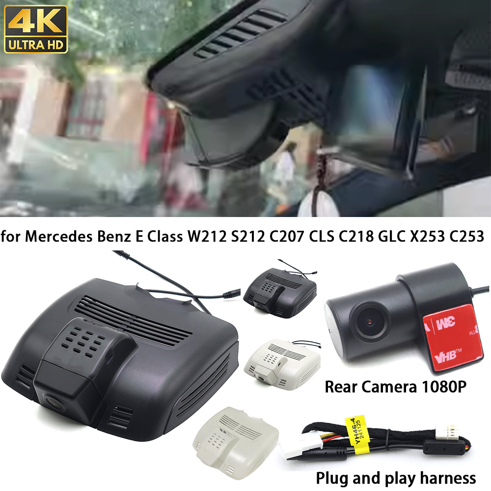 for Mercedes Benz E Class W212 S212 C207 CLS C218 GLC X253 C253 4K Dash Cam Wifi Camera Video Recorder