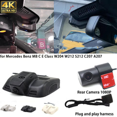 for Mercedes Benz MB C E Class W204 W212 S212 C207 A207 4K Dash Cam Wifi Camera Video Recorder