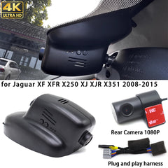 for Jaguar XF XFR X250 XJ XJR X351 2008-2015 4K Dash Cam Wifi Camera Video Recorder