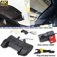 for Mercedes Maybach Benz S Class W222 C217 A217 2014-2021 4K Dash Cam Wifi Camera Video Recorder
