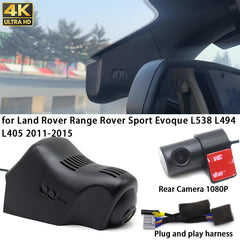 for Land Rover Range Rover Sport Evoque L538 L494 L405 2011-2015 4K Dash Cam Wifi Camera Video Recorder