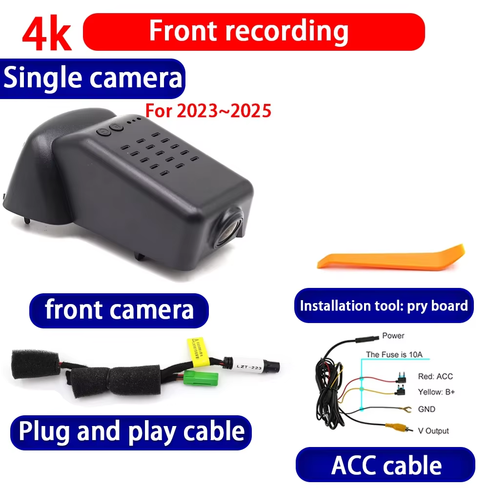for Volvo S60 V60 2019 2020 2021 2022 2023 2024 2025 4K Dash Cam Wifi Camera Video Recorder