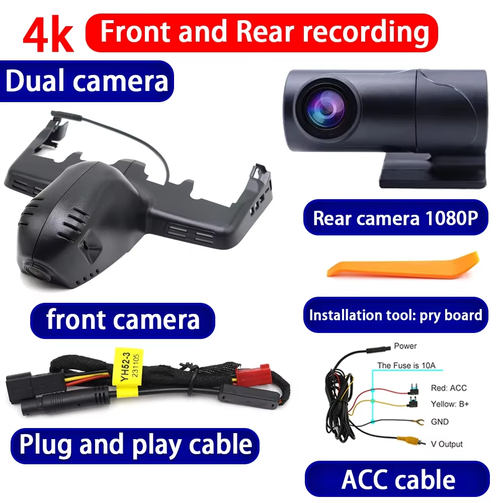 for BMW X7 G07 2018 2019 2020 2021 2022 2023 4K Dash Cam Wifi Camera Video Recorder