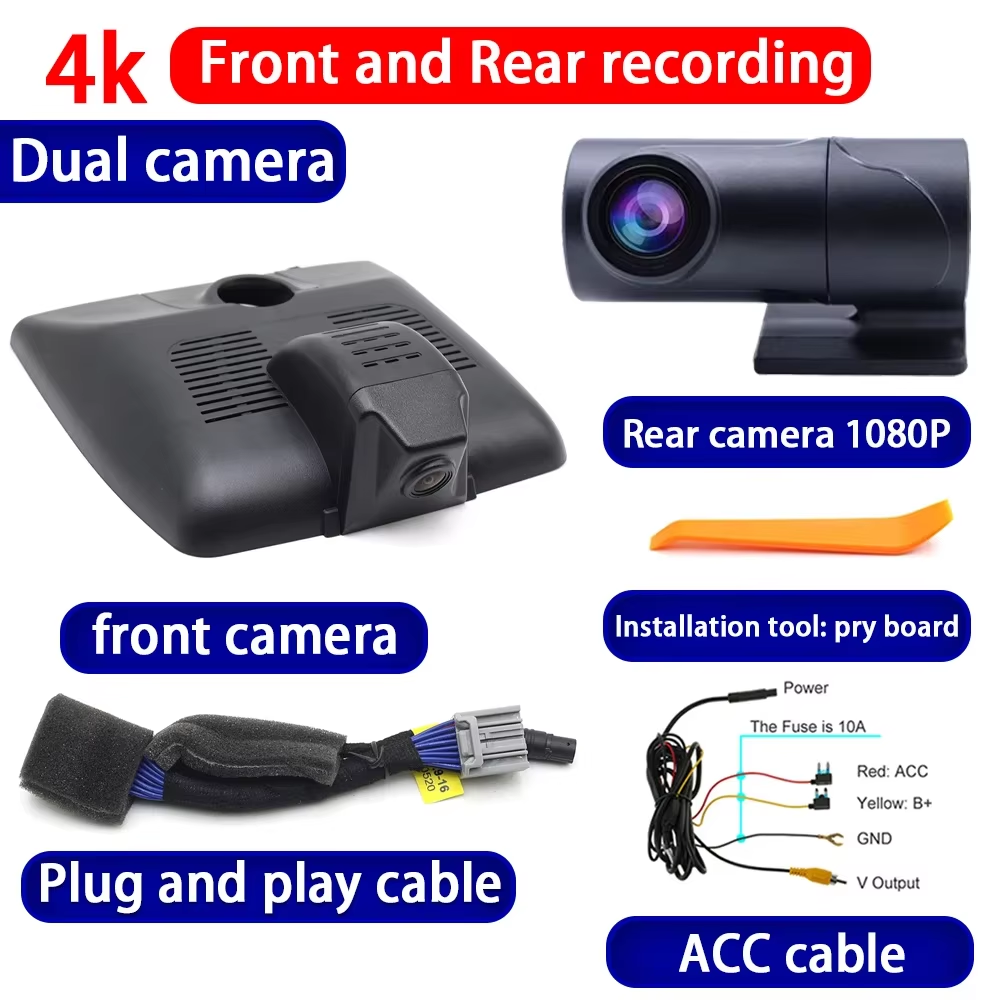 for Honda Jazz Fit 4 Mk4 GR GS 2020-2025 2160P 4K Dash Cam Wifi Camera Video Recorder
