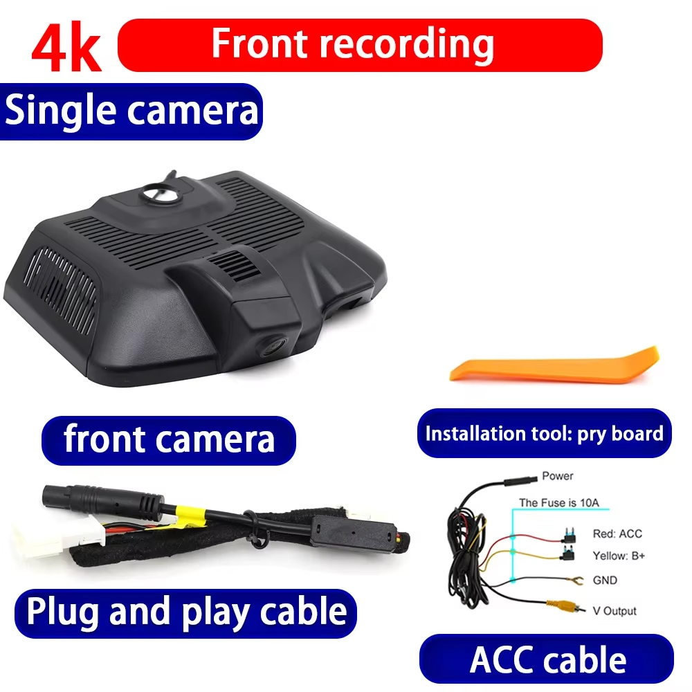 for Mercedes Benz EQS V297 EQS350 EQS450 EQS580 2022-2025 4K Dash Cam Wifi Camera Video Recorder