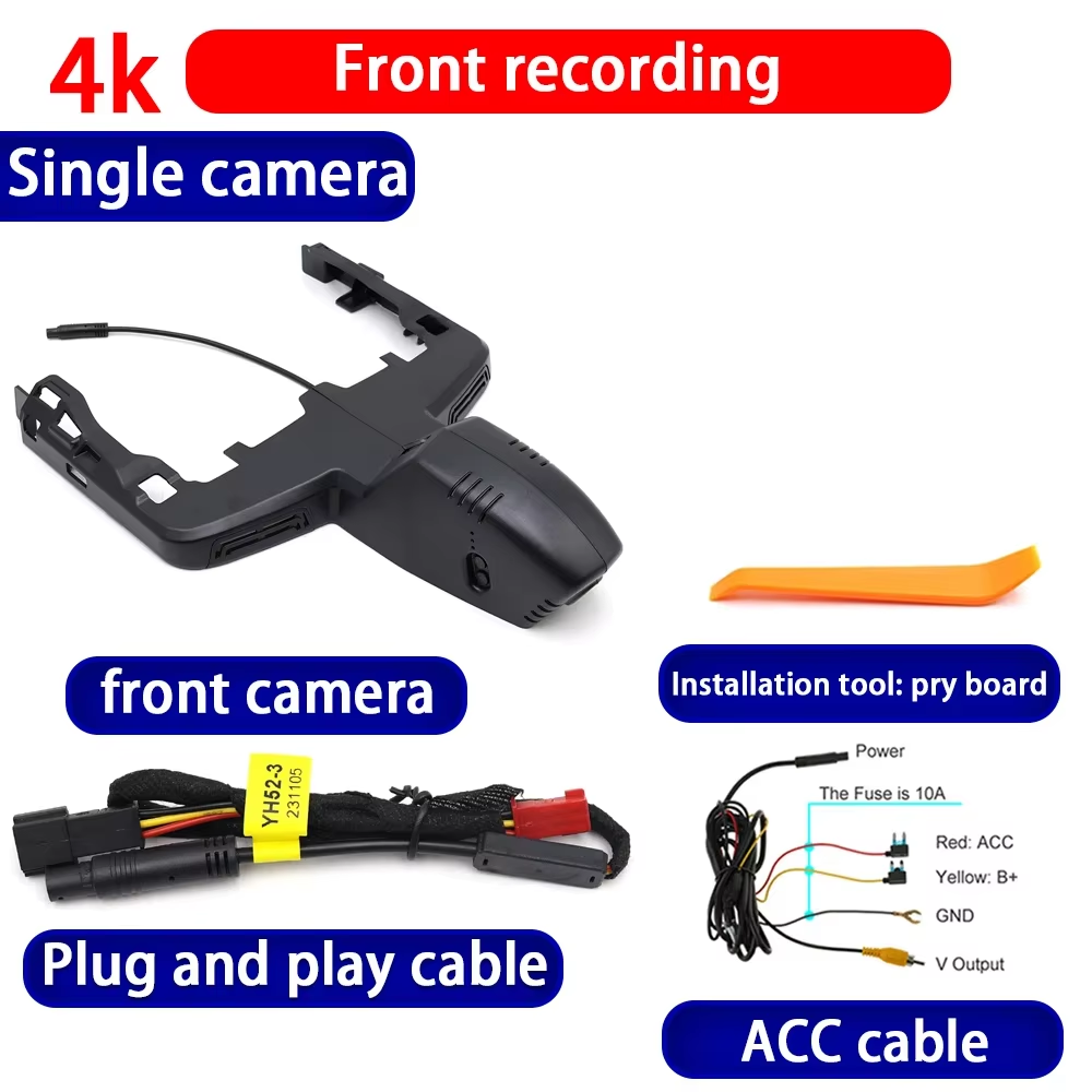 for BMW iX I20 2021 2022 2023 2024 2025 4K Dash Cam Wifi Camera Video Recorder