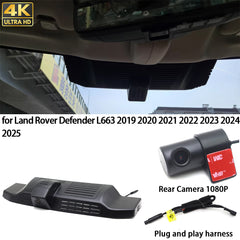 for Land Rover Defender L663 2019 2020 2021 2022 2023 2024 2025 4K Dash Cam Wifi Camera Video Recorder