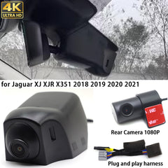 for Jaguar XJ XJR X351 2018 2019 2020 2021 4K Dash Cam Wifi Camera Video Recorder