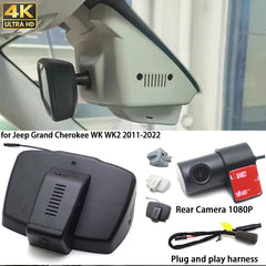 for Jeep Renegade 2015-2025 HUD 4K Dash Cam Wifi Camera Video Recorder