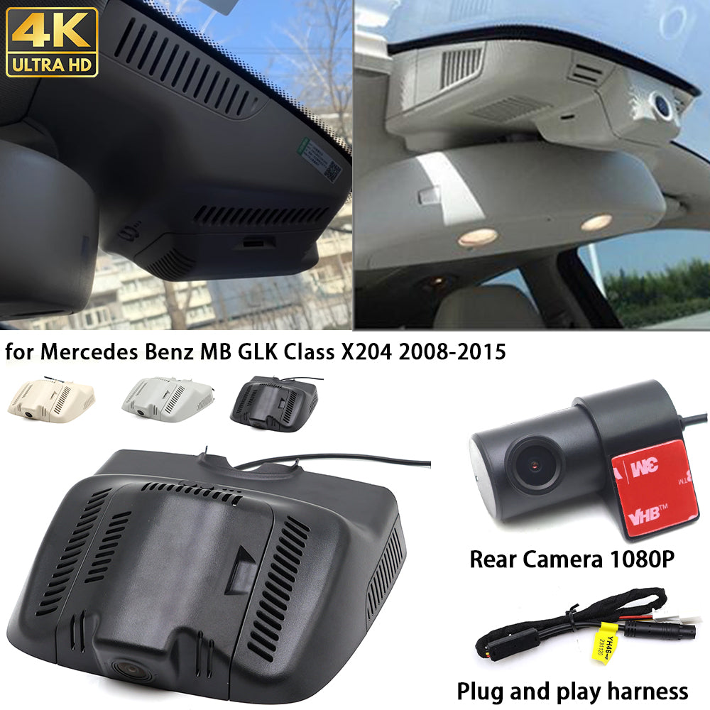 for Mercedes Benz MB GLK Class X204 2008-2015 4K Dash Cam Wifi Camera Video Recorder