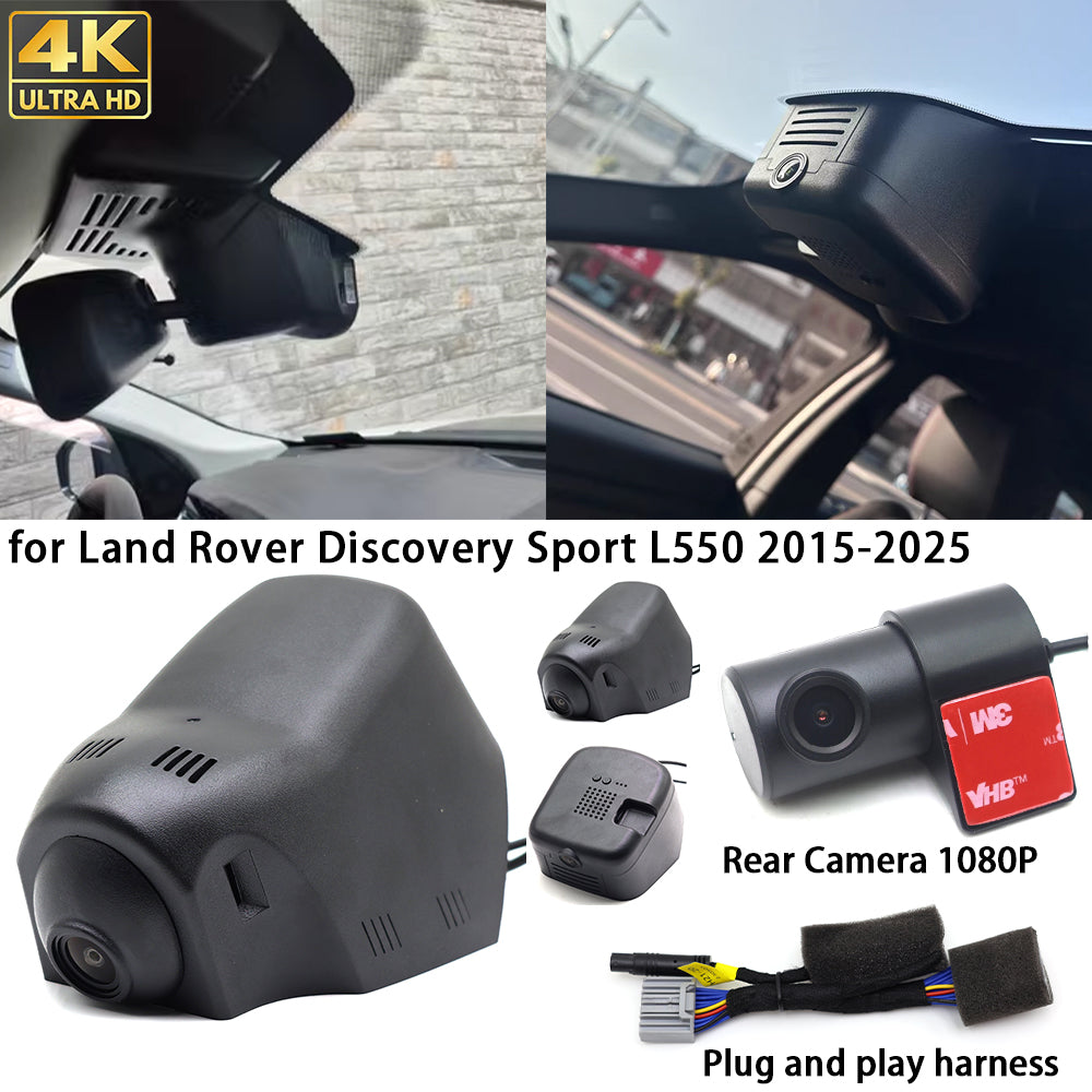 for Land Rover Discovery Sport L550 2015-2025 4K Dash Cam Wifi Camera Video Recorder