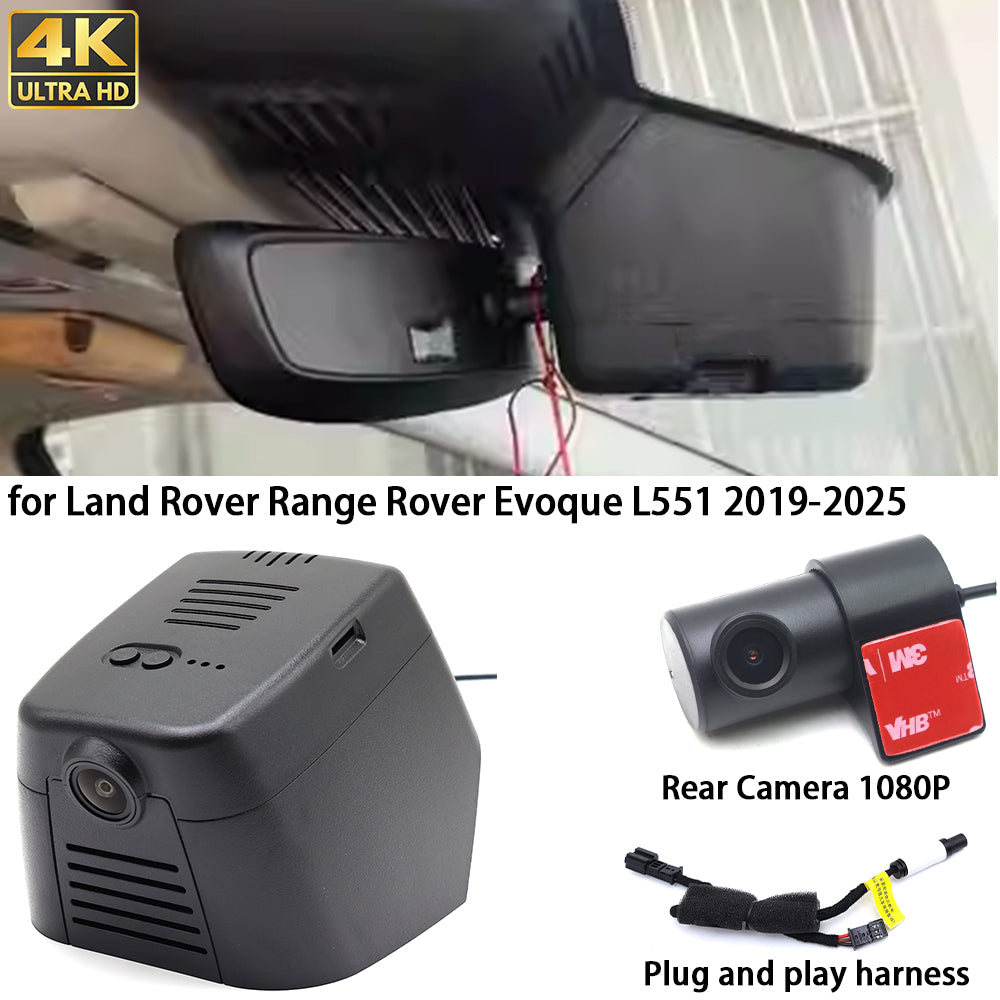 for Land Rover Range Rover Evoque L551 2019-2025 4K Dash Cam Wifi Camera Video Recorder