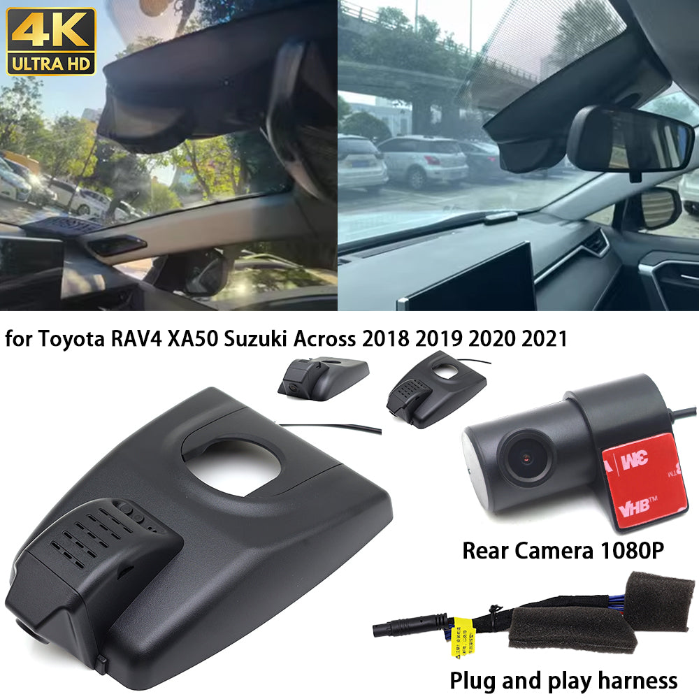 for Toyota RAV4 XA50 Suzuki Across 2018 2019 2020 2021 4K Dash Cam Wifi Camera Video Recorder