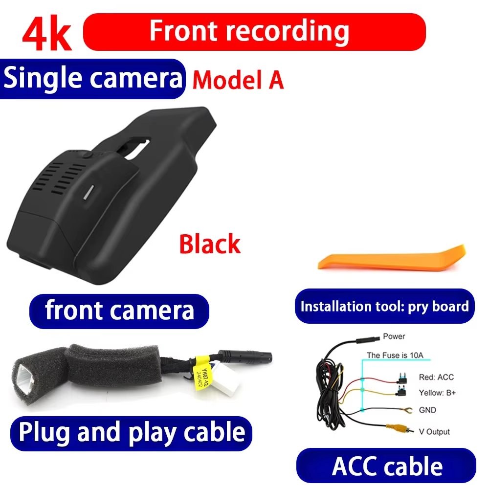 for Hongqi H5 2017-2022 Wifi 4K Dash Cam Camera Video Recorder 4K Dash Cam Wifi Camera Video Recorder