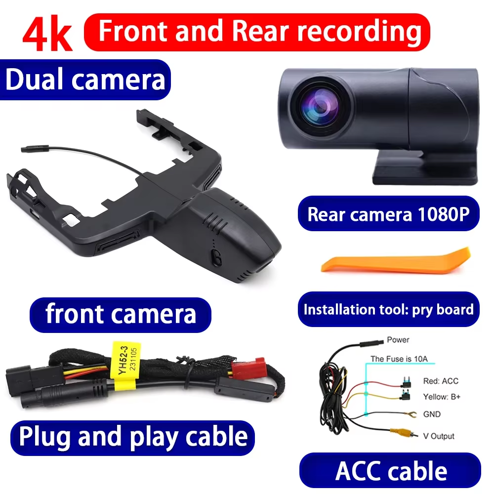 for BMW iX I20 2021 2022 2023 2024 2025 4K Dash Cam Wifi Camera Video Recorder
