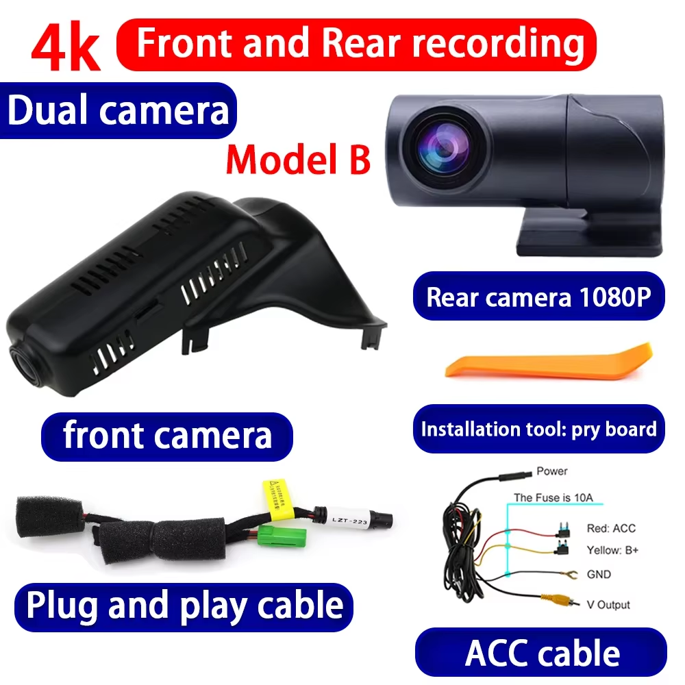 for Volvo XC60 Facelift 2014 2015 2016 2017 4K Dash Cam Wifi Camera Video Recorder