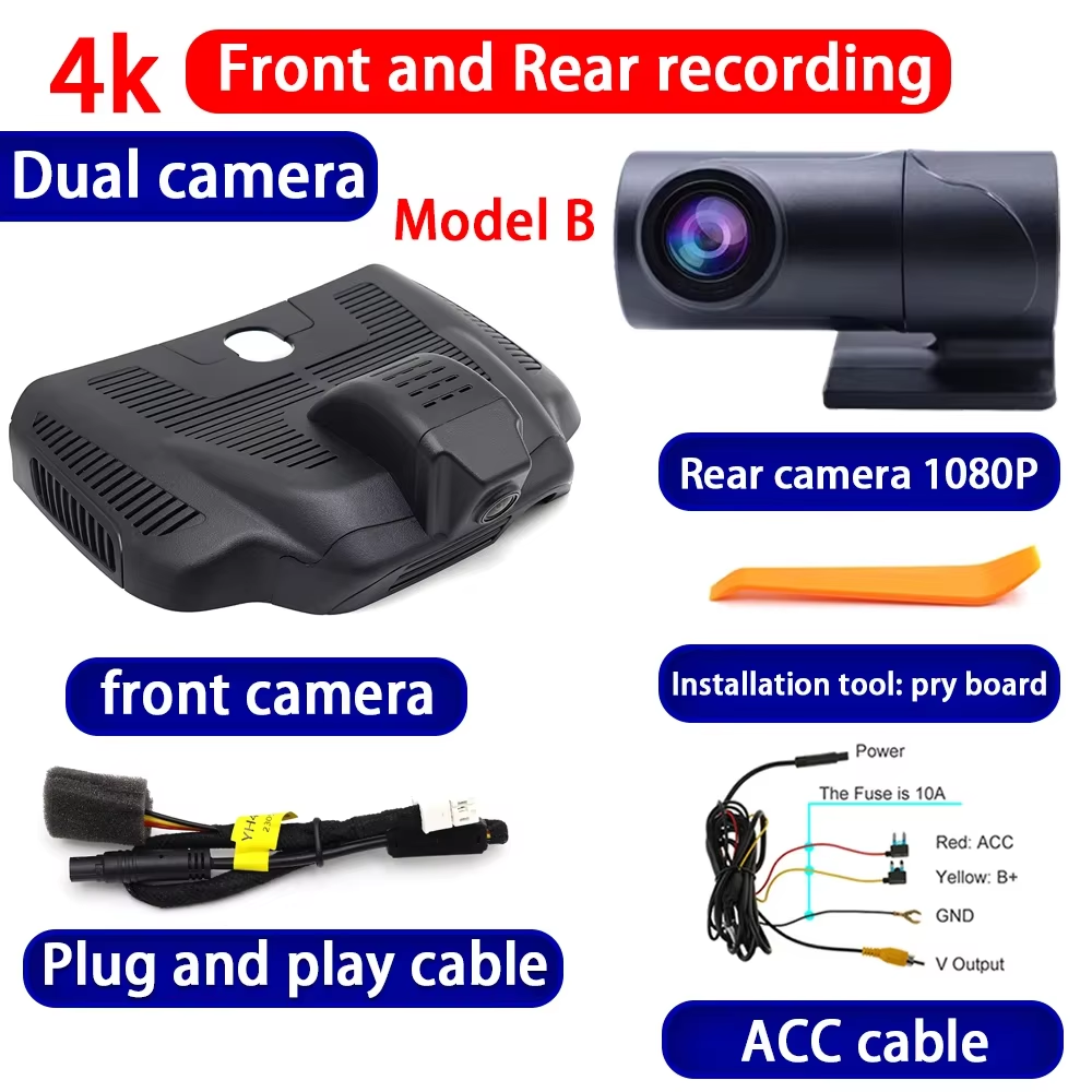 for Mercedes Benz MB CLA GLA A Class W177 V177 C118 H247 4K Dash Cam Wifi Camera Video Recorder