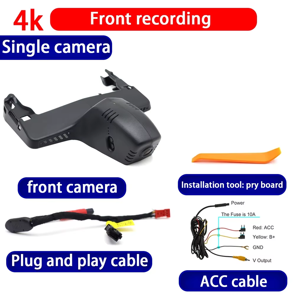 for BMW X1 U11 iX1 X6 G6 M X6M F96 X7 G07 Electric 2023-2025 4K Dash Cam Wifi Camera Video Recorder